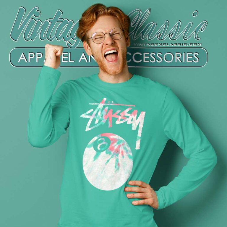 Vintage Stussy 8 Ball Big Logo Long Sleeve Tee Vintage Stussy 8 Ball Big Logo Long Sleeve Tee