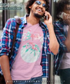 Vintage Stussy 8 Ball Big Logo V Neck TShirt