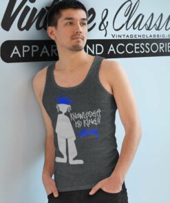 Vintage Stussy Knowledge Is King Tank Top Racerback