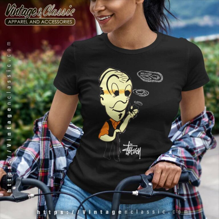 Vintage Stussy Old Man Cigar Women TShirt Vintage Stussy Old Man Cigar Women TShirt
