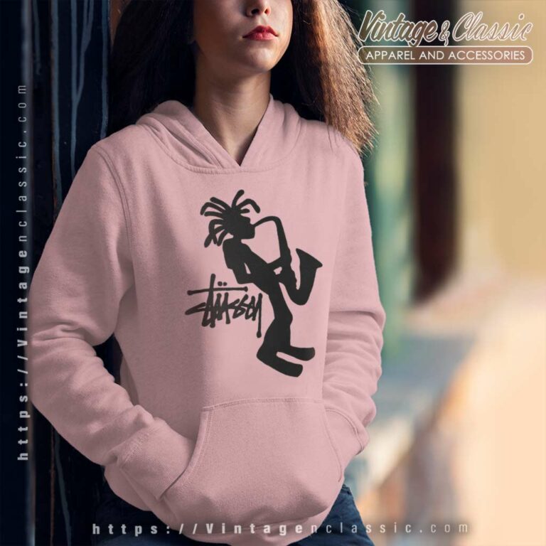 Vintage Stussy Rasta Saxophone Hoodie Vintage Stussy Rasta Saxophone Hoodie