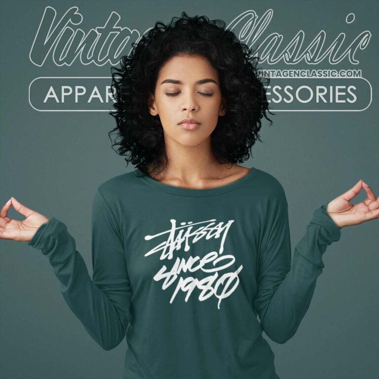 Vintage Stussy Since 1980 Logo Long Sleeve Tee Vintage Stussy Since 1980 Logo Long Sleeve Tee