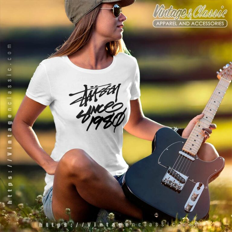 Vintage Stussy Since 1980 Logo Women TShirt Vintage Stussy Since 1980 Logo Women TShirt
