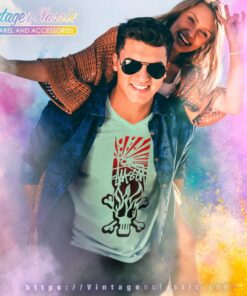 Vintage Stussy Skull V Neck TShirt