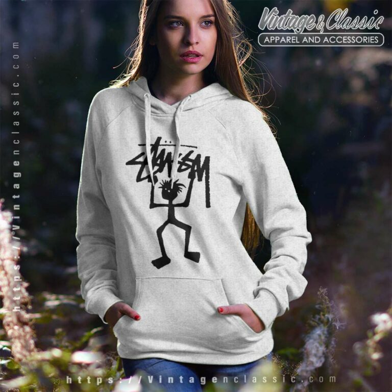 Vintage Stussy Stickman Skate Hip Hop Hoodie Vintage Stussy Stickman Skate Hip Hop Hoodie