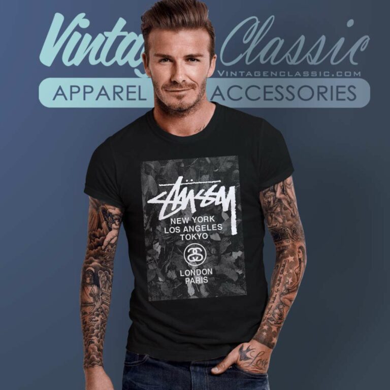 Vintage Stussy World Tour Streetwear T Shirt Vintage Stussy World Tour Streetwear T Shirt