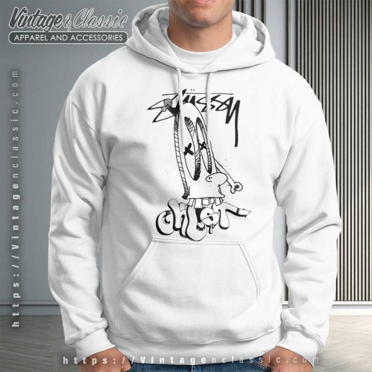 Vintage Stussy X Ghost Graffiti Hoodie Vintage Stussy X Ghost Graffiti Hoodie