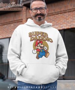 Vintage Super Daddio Mario Super Dad Hoodie