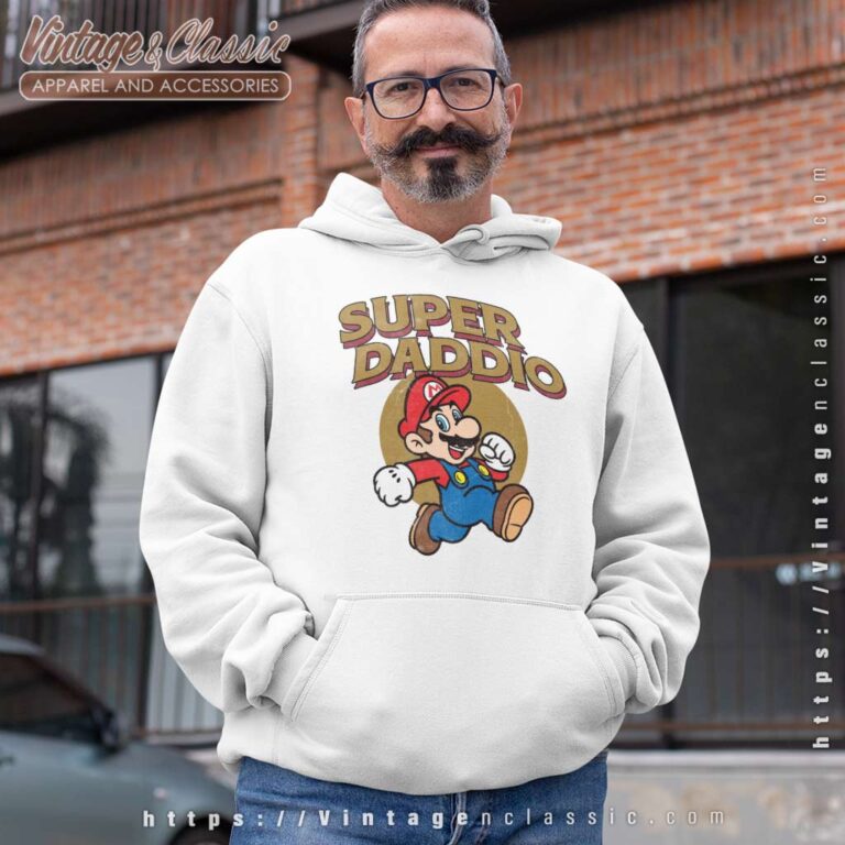 Vintage Super Daddio Mario Super Dad Hoodie Vintage Super Daddio Mario Super Dad Hoodie