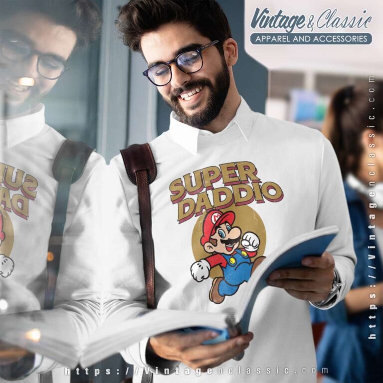 Vintage Super Daddio Mario Super Dad Sweatshirt Vintage Super Daddio Mario Super Dad Sweatshirt