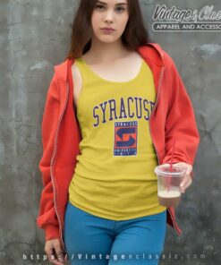 Vintage Syracuse University Orange Shirt 4 Vintage Syracuse University Orange Tank Top Racerback