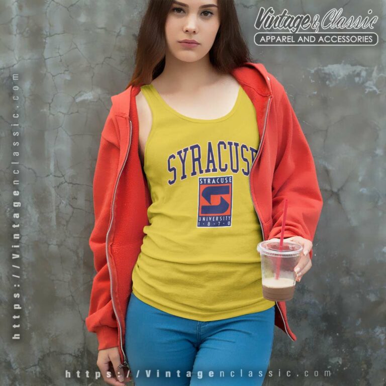 Vintage Syracuse University Orange Tank Top Racerback Vintage Syracuse University Orange Tank Top Racerback
