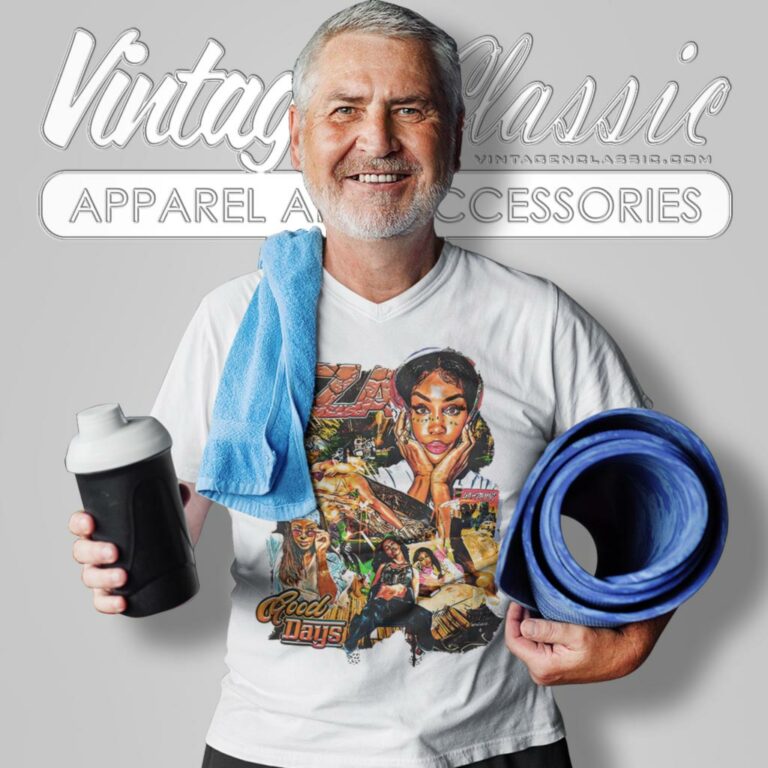 Vintage Sza Good Days Design V Neck TShirt Vintage Sza Good Days Design V Neck TShirt