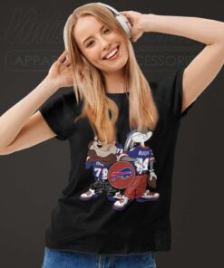Vintage Taz Bugs Bunny Kris Kross Buffalo Bills Women TShirt