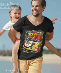 Vintage Terry Labonte Kelloggs Corn Flakes Texas Iron Nascar V Neck TShirt