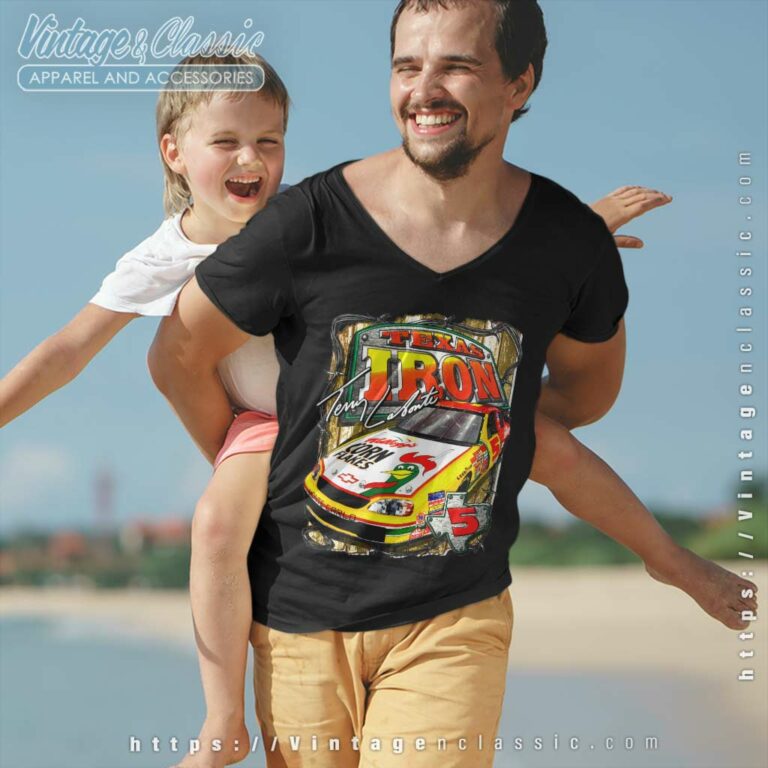Vintage Terry Labonte Kelloggs Corn Flakes Texas Iron Nascar V Neck TShirt Vintage Terry Labonte Kelloggs Corn Flakes Texas Iron Nascar V Neck TShirt