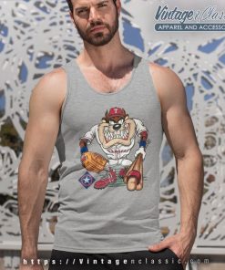 Vintage Texas Rangers Looney Tunes Taz Tank Top Racerback