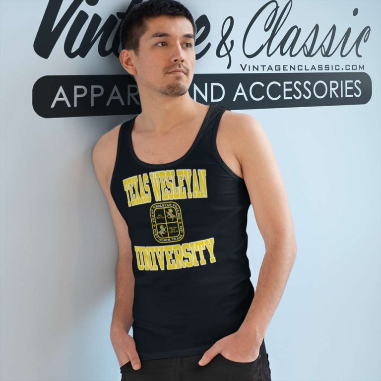 Vintage Texas Wesleyan University Tank Top Racerback Vintage Texas Wesleyan University Tank Top Racerback
