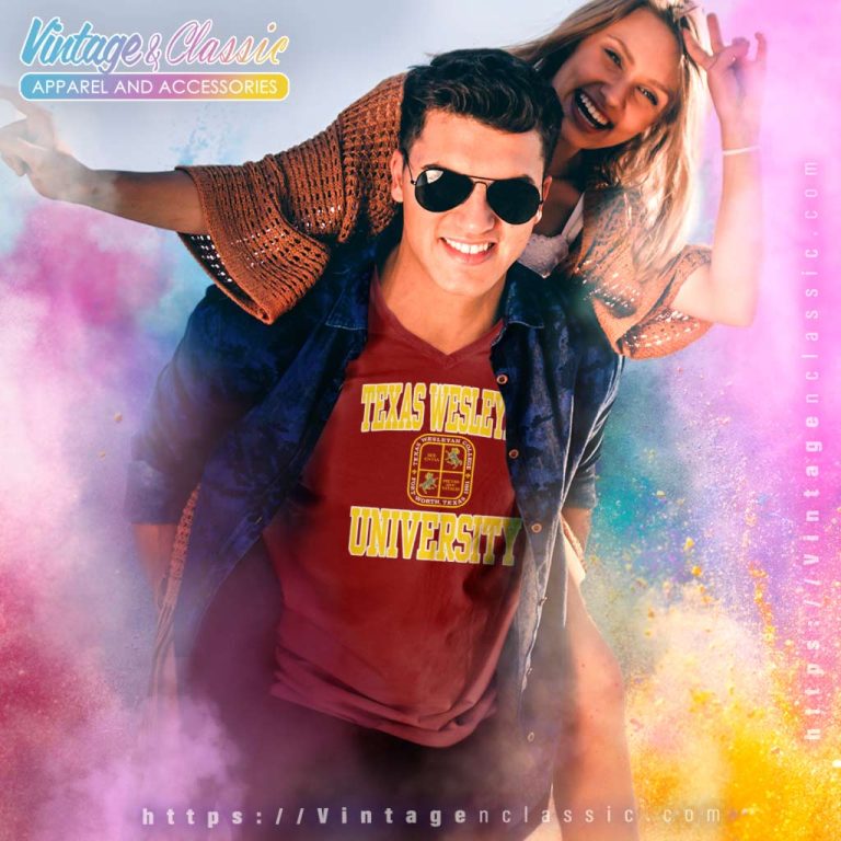 Vintage Texas Wesleyan University V Neck TShirt Vintage Texas Wesleyan University V Neck TShirt