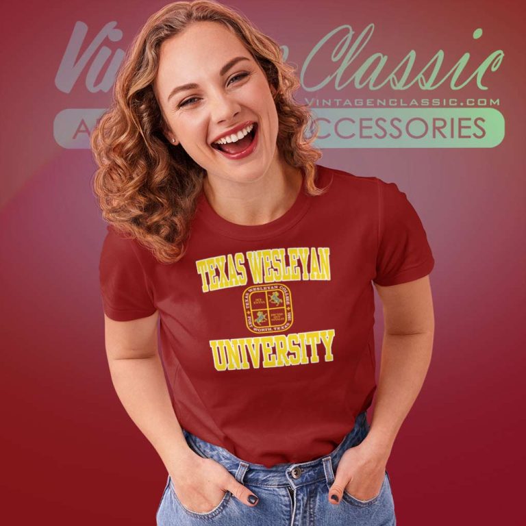 Vintage Texas Wesleyan University Women TShirt Vintage Texas Wesleyan University Women TShirt