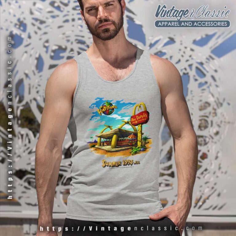 The Flintstones Roc Donalds Summer 1994 Tank Top Racerback The Flintstones Roc Donalds Summer 1994 Tank Top Racerback