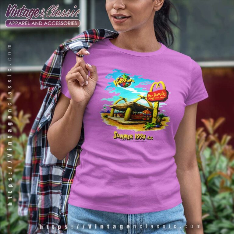Vintage The Flintstones Roc Donalds Summer 1994 Women TShirt Vintage The Flintstones Roc Donalds Summer 1994 Women TShirt