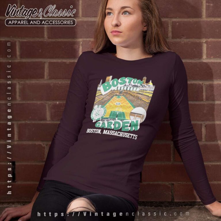 Vintage The Garden Boston Celtics Long Sleeve Tee Vintage The Garden Boston Celtics Long Sleeve Tee