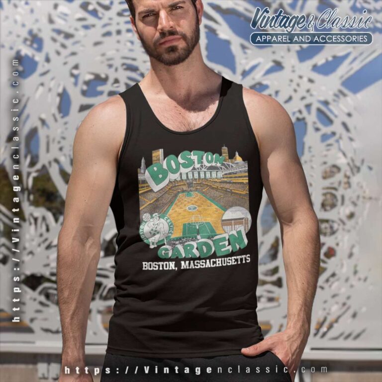 Vintage The Garden Boston Celtics Tank Top Racerback Vintage The Garden Boston Celtics Tank Top Racerback