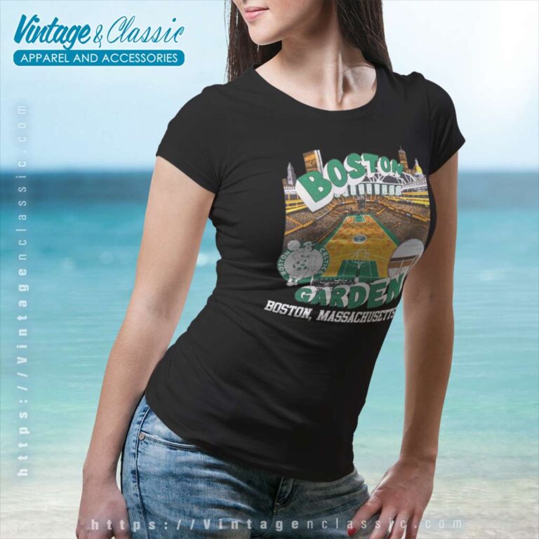Vintage The Garden Boston Celtics Women TShirt Vintage The Garden Boston Celtics Women TShirt