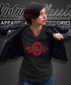 Vintage The Ohio State University V Neck TShirt