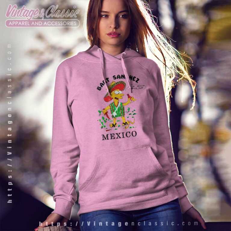 Vintage The Simpsons Bart Sanchez Mexico Hoodie 1 Vintage The Simpsons Bart Sanchez Mexico Hoodie 1