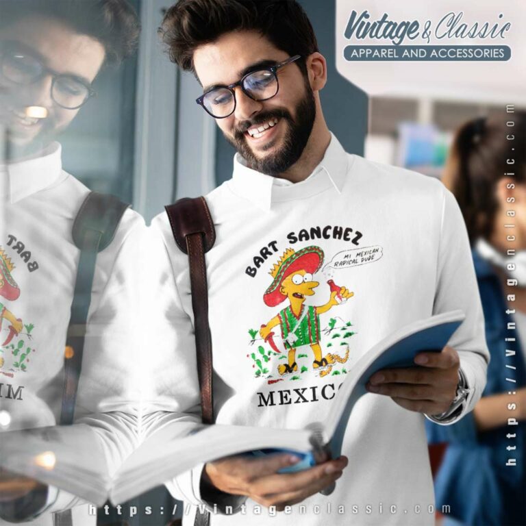 Vintage The Simpsons Bart Sanchez Mexico Sweatshirt 1 Vintage The Simpsons Bart Sanchez Mexico Sweatshirt 1