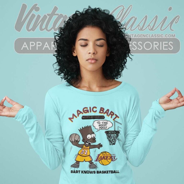 Vintage The Simpsons Magic Bart Basketball Long Sleeve Tee 1 Vintage The Simpsons Magic Bart Basketball Long Sleeve Tee 1