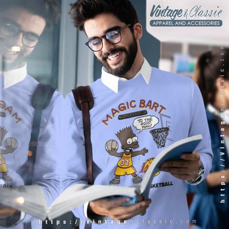 Vintage The Simpsons Magic Bart Basketball Sweatshirt 1 Vintage The Simpsons Magic Bart Basketball Sweatshirt 1