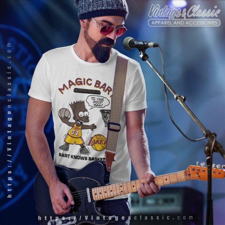 Vintage The Simpsons Magic Bart Basketball T Shirt 1 Vintage The Simpsons Magic Bart Basketball T Shirt 1