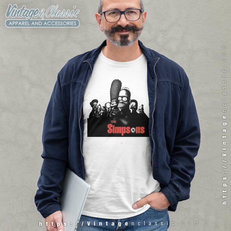 Vintage The Simpsons X Sopranos Long Sleeve Tee Vintage The Simpsons X Sopranos Long Sleeve Tee