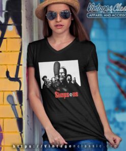 Vintage The Simpsons X Sopranos V Neck TShirt