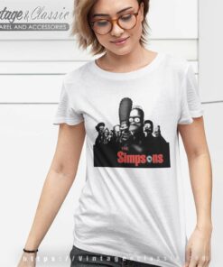 Vintage The Simpsons X Sopranos Women TShirt
