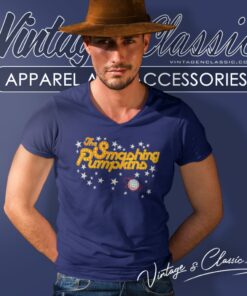 Vintage The Smashing Pumpkins Disco Graphic V Neck TShirt