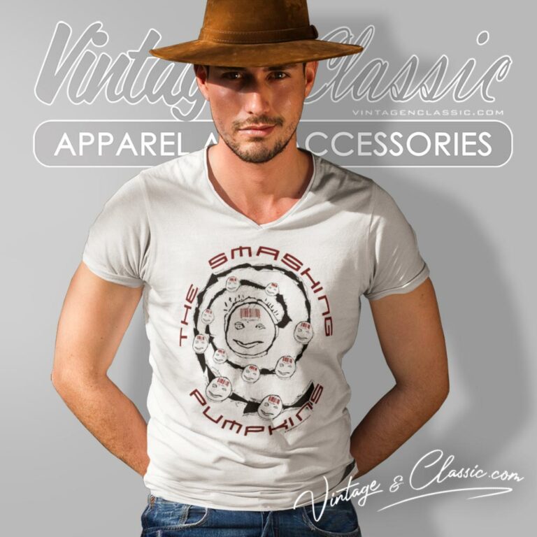 Vintage The Smashing Pumpkins Leave Me Alone V Neck TShirt Vintage The Smashing Pumpkins Leave Me Alone V Neck TShirt