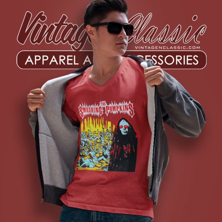 Vintage The Smashing Pumpkins The Arising Tour V Neck TShirt Vintage The Smashing Pumpkins The Arising Tour V Neck TShirt
