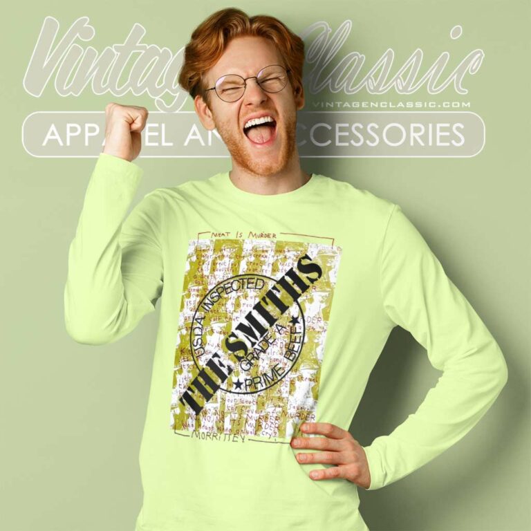 Vintage The Smiths Meat Is Murder Shirt Long Sleeve Tee Vintage The Smiths Meat Is Murder Shirt Long Sleeve Tee