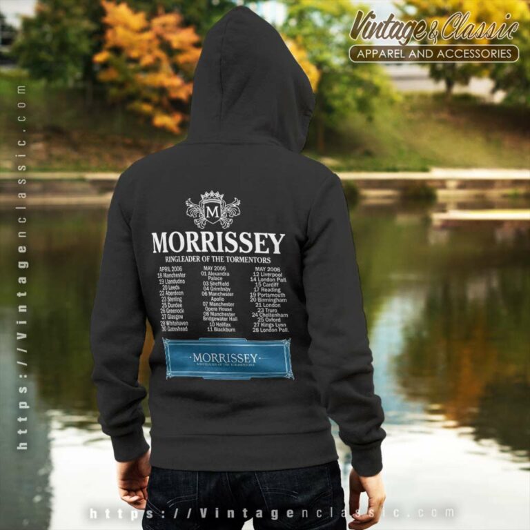 Vintage The Smiths Morrissey Tour Hoodie Back Side Vintage The Smiths Morrissey Tour Hoodie Back Side