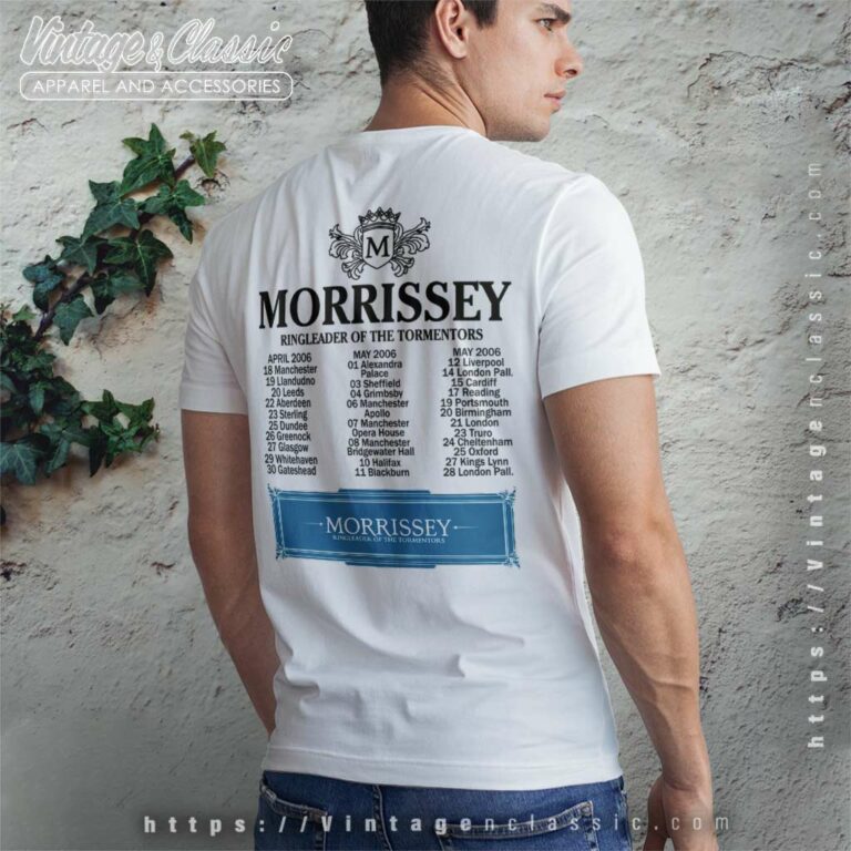 Vintage The Smiths Morrissey Tour T Shirt Back Side Vintage The Smiths Morrissey Tour T Shirt Back Side