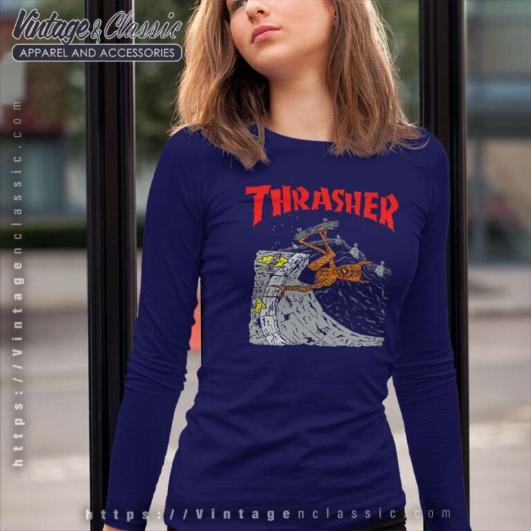 Vintage Thrasher Neck Face Invert Long Sleeve Tee 1 Vintage Thrasher Neck Face Invert Long Sleeve Tee 1