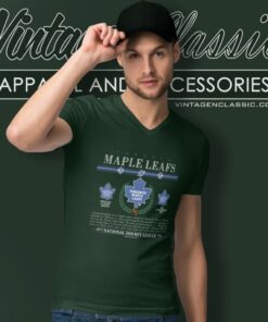 Vintage Toronto Maple Leafs 1991 V Neck TShirt