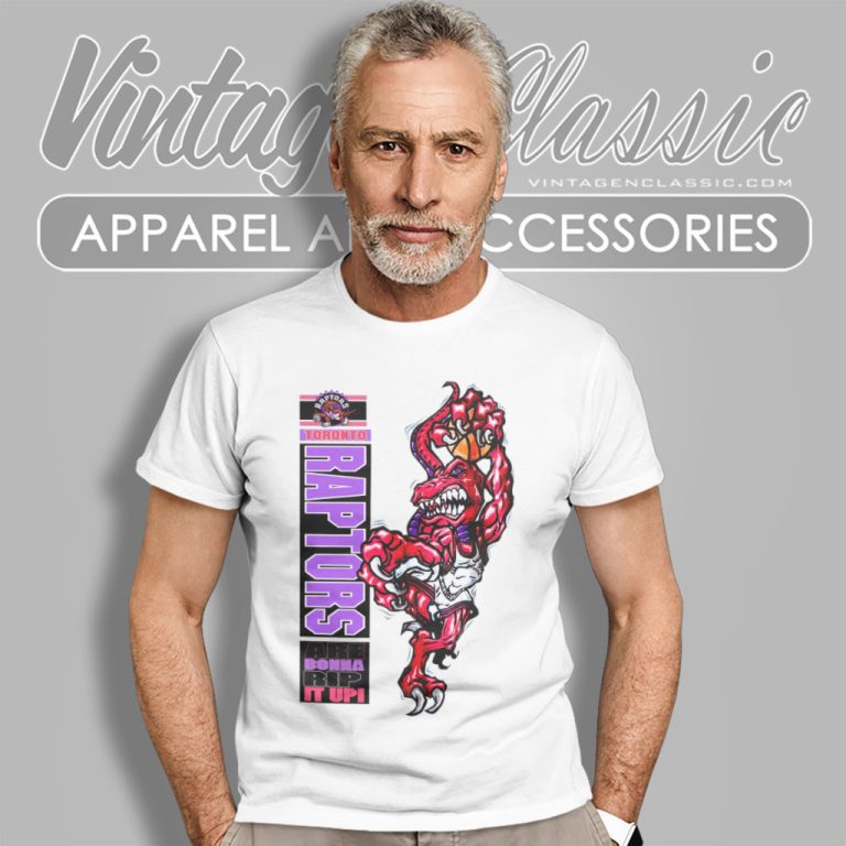 Vintage Toronto Raptors Crazy Mascot Logo 90s T Shirt Vintage Toronto Raptors Crazy Mascot Logo 90s T Shirt