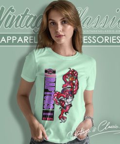 Vintage Toronto Raptors Crazy Mascot Logo 90s Women T Shirt