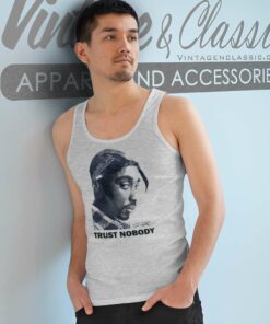 Vintage Tupac Trust Nobody Hip Hop Tank Top Racerback