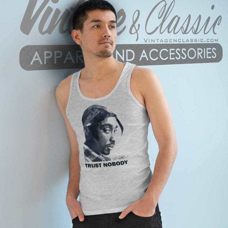Vintage Tupac Trust Nobody Hip Hop Tank Top Racerback Vintage Tupac Trust Nobody Hip Hop Tank Top Racerback